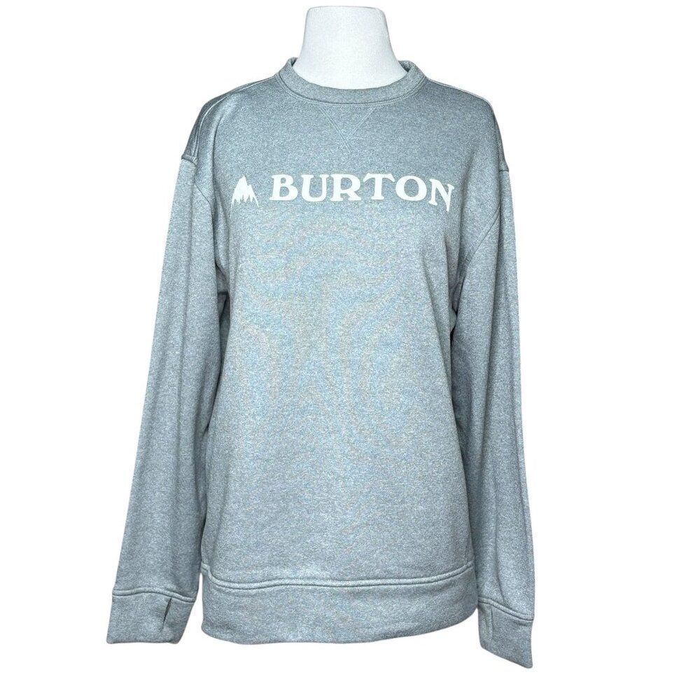 Burton Oak Crew Sweatshirts Mens Size Small Gray Moutain